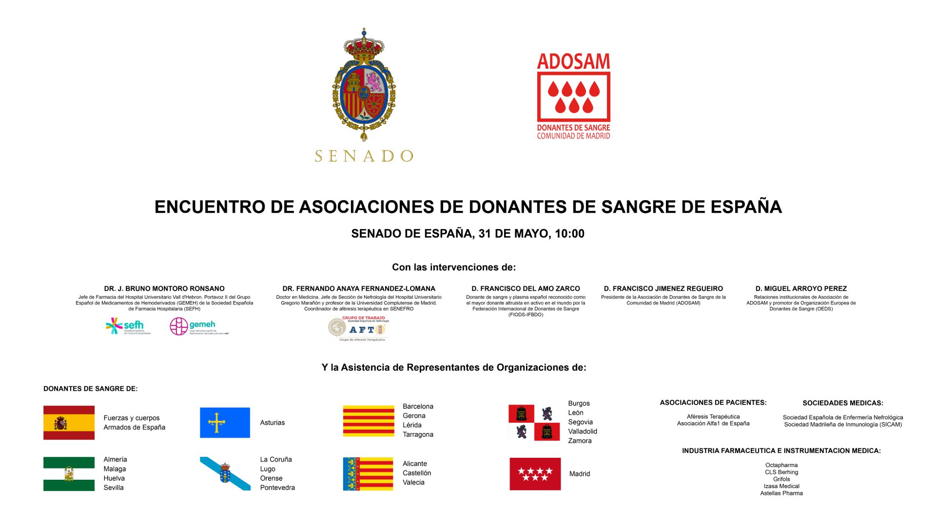 I Encuentro de Asociaciones de Donantes de Sangre en España