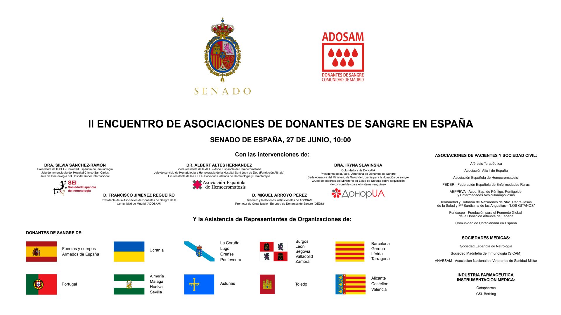 II Encuentro de Asociaciones de Donantes de Sangre en España
